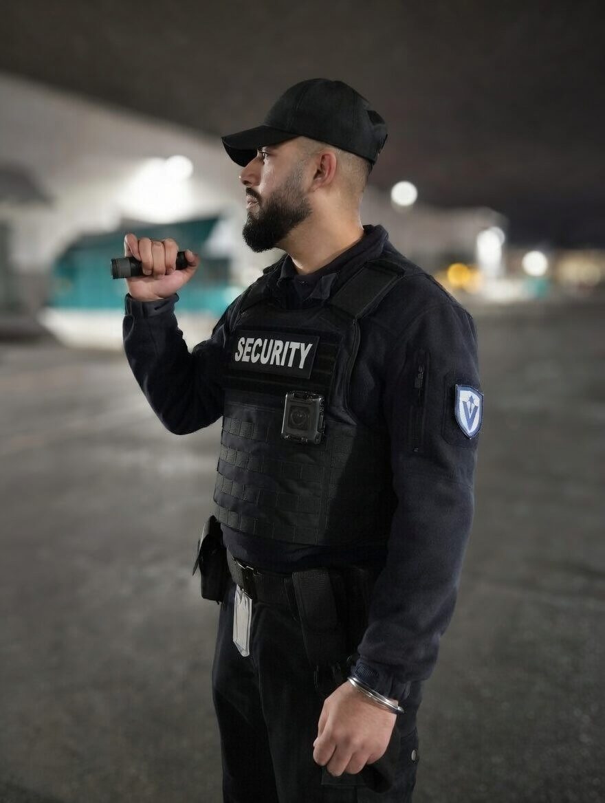 Officer providing on-site security